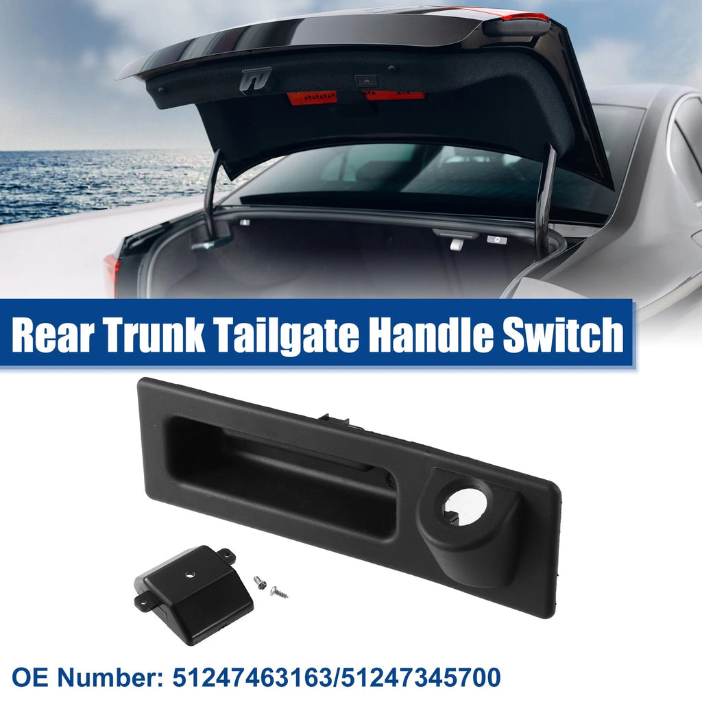 Rear Trunk Tailgate Lock Release Handle Button Switch for BMW X3 (2015–2017)
