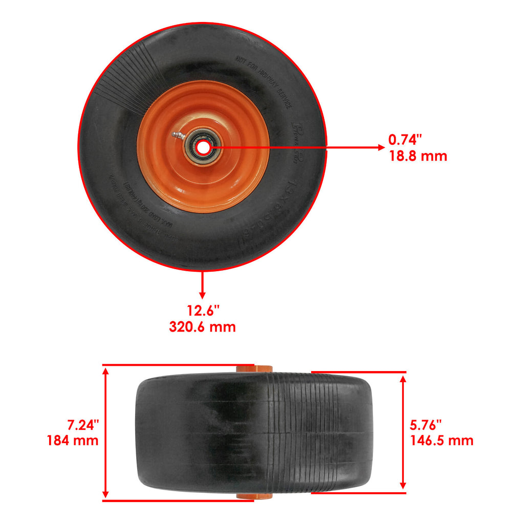 52 Inch Solid Wheel Airless Heavy Duty for Bad Boy ZT (2007–2016)