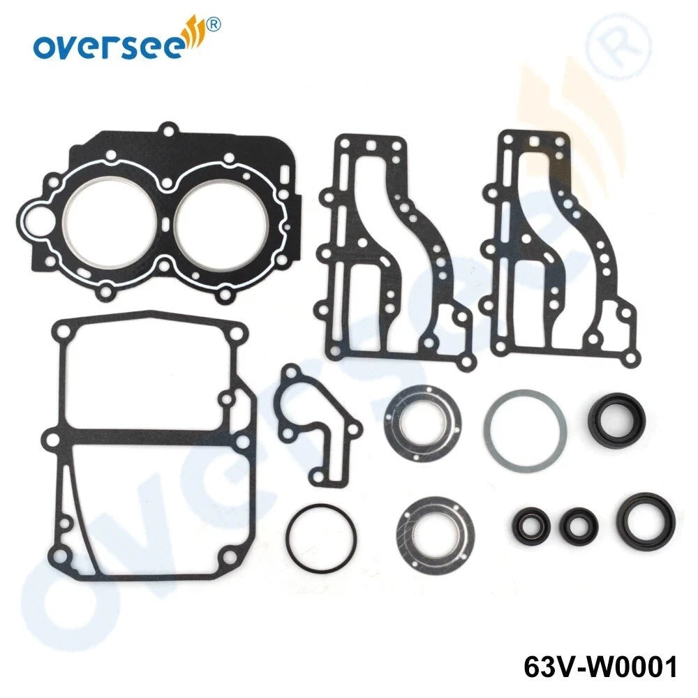 Lower Unit Gasket Kit for Yamaha 9.9HP 15HP Outboard (63V-W0001-01-0)