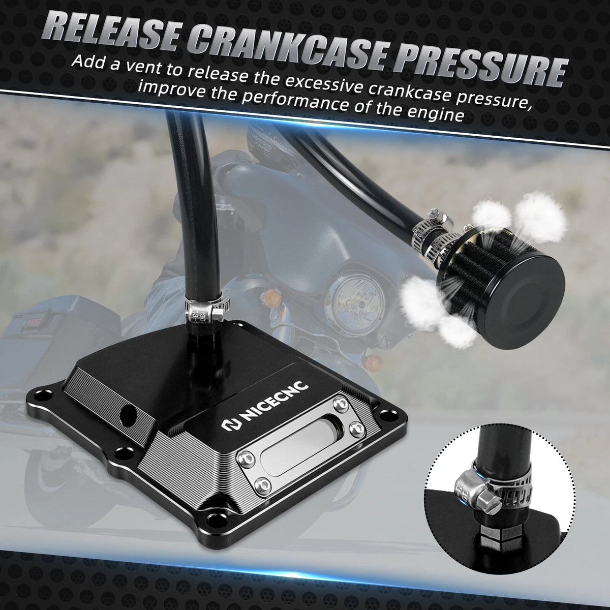 NICECNC Transmission Top Cover for Harley Road Glide FLTRX FLTRXS (2017–2024)