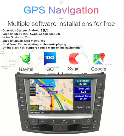 9" Android Stereo Radio for Lexus IS250 IS300 IS350 (2005–2012) 2+32GB