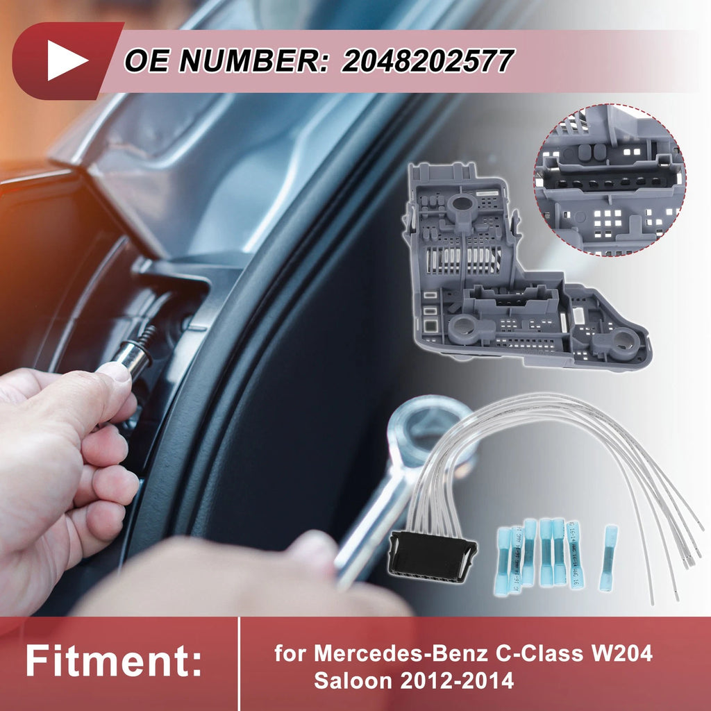 Right Tail Light Socket Wiring Harness Replacement for Mercedes-Benz C-Class (2008–2014)