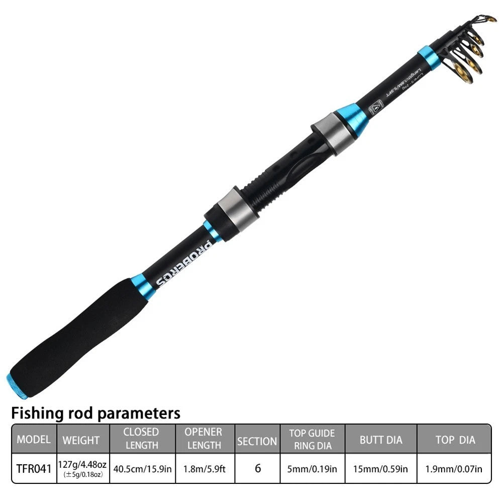Telescopic Fishing Rod 1.8m for Beginners