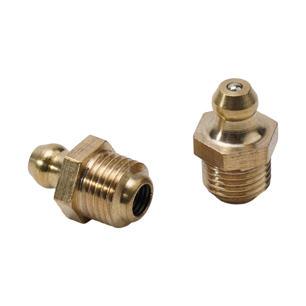 Set of 5 Brass Grease Fitting Accessories for M10 x 1mm Thread