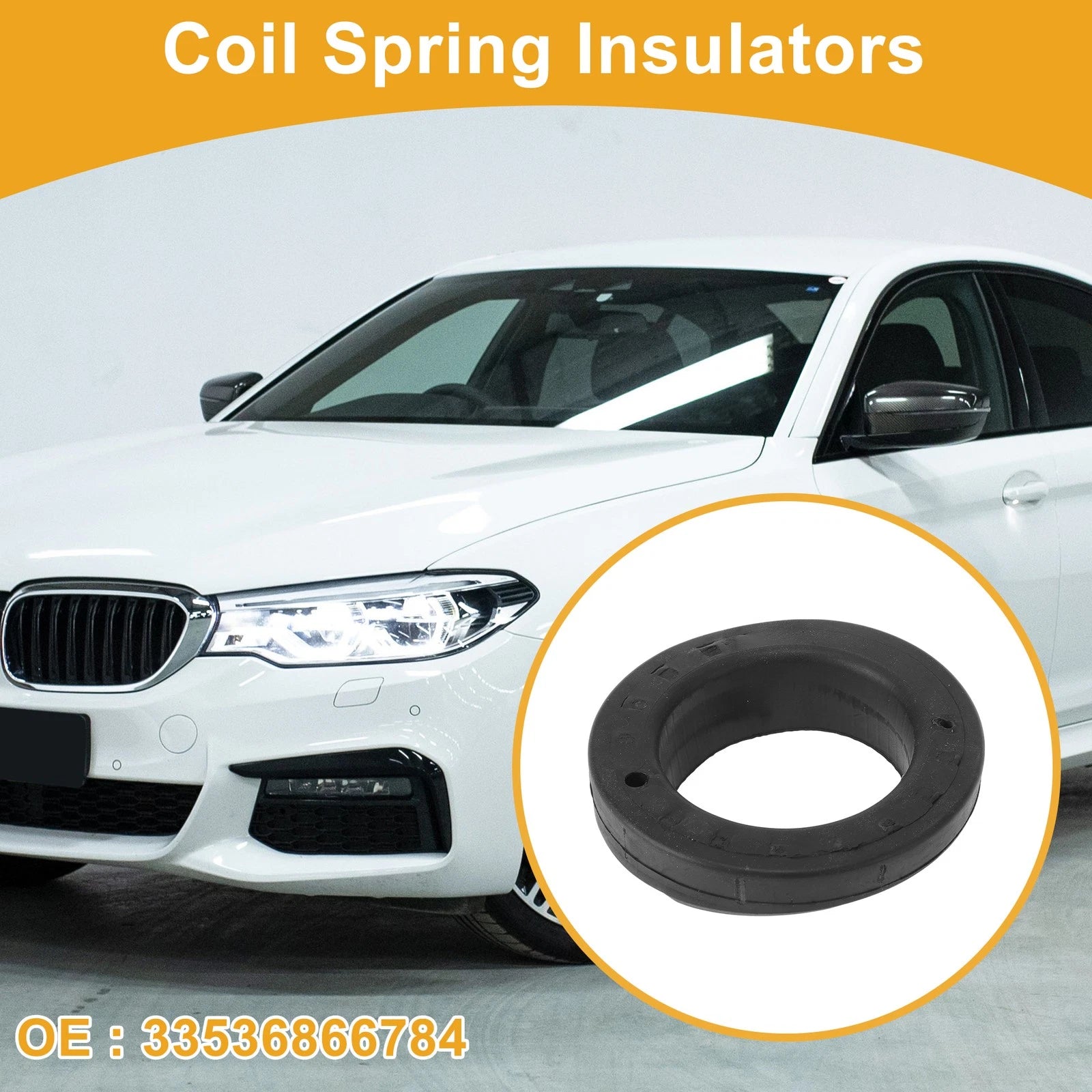 Lower Coil Spring Insulator Rubber Replacement for BMW 530e (2018–2022)