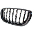 Front Bumper Grille for BMW E46 4D (2002–2005) Gloss Black Diamond Style