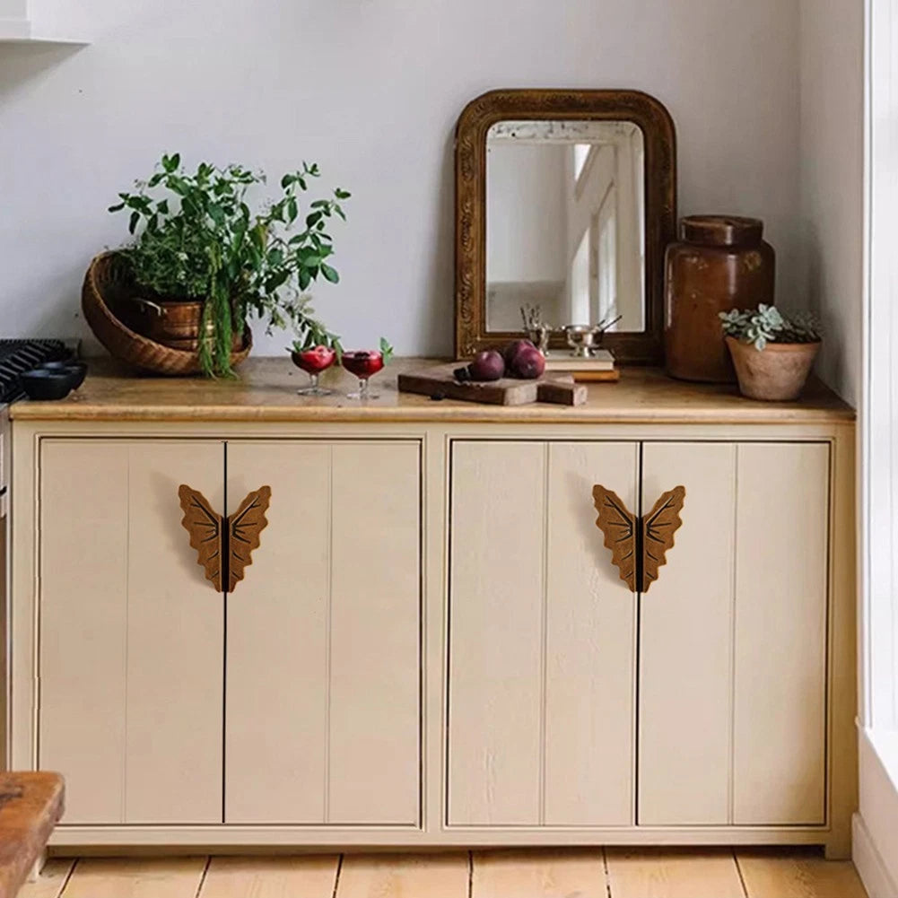 Leaf Cabinet Pull for (Screw-mounted, Solid Metal, Zinc Alloy)