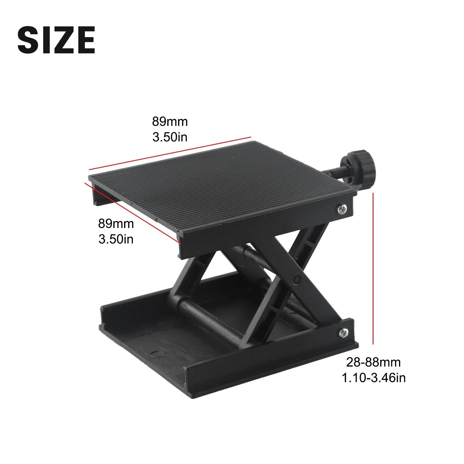 Lifting Platform for Construction Tools - Rust Black