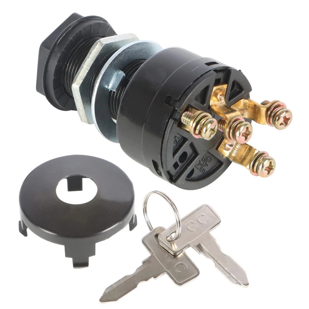 4-Term Key Switch 12V ON/OFF for Club Car DS Gas Cart (1996)