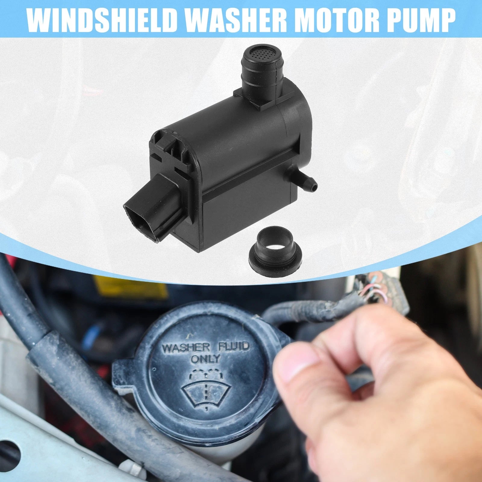 Windshield Washer Pump Replacement for Hyundai Accent (2018–2024)