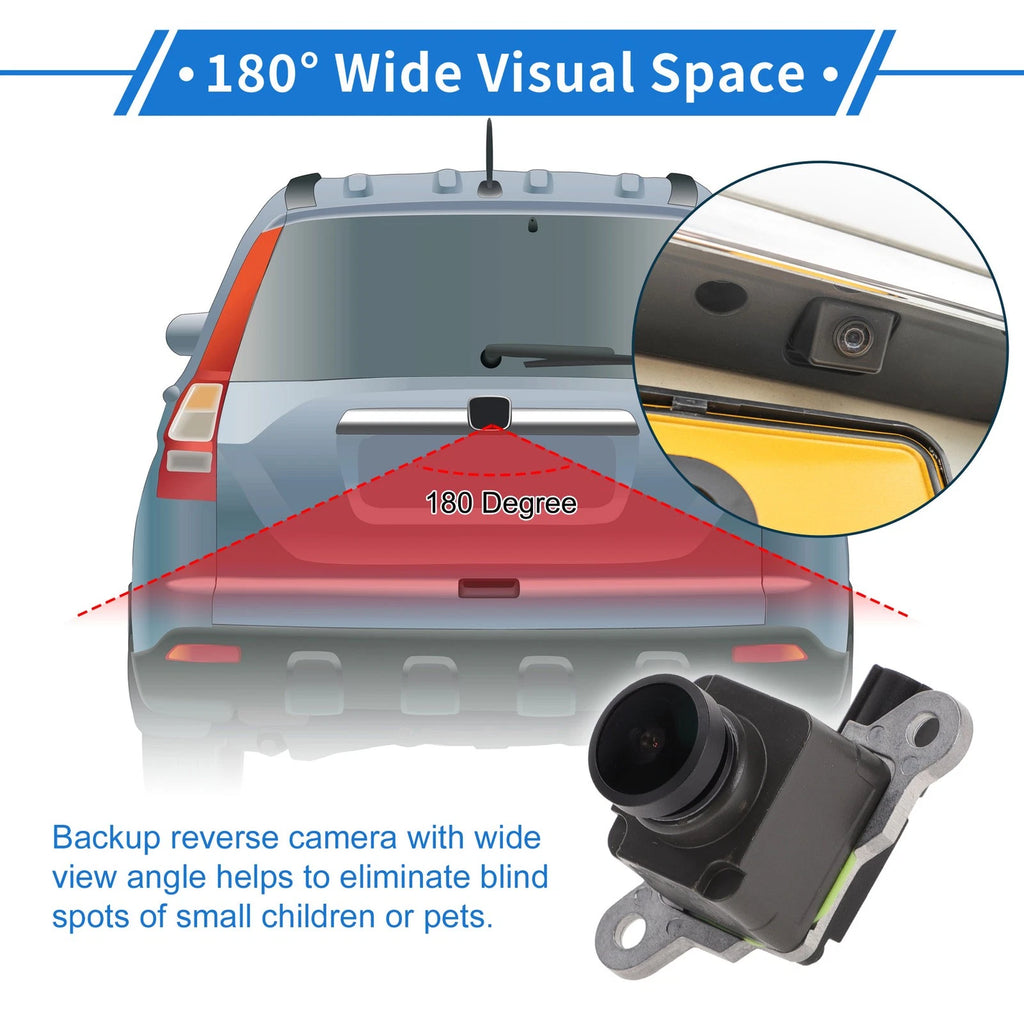 Rear View Backup Camera OEM Replacement 120-180° for Ram 1500 2013–2018