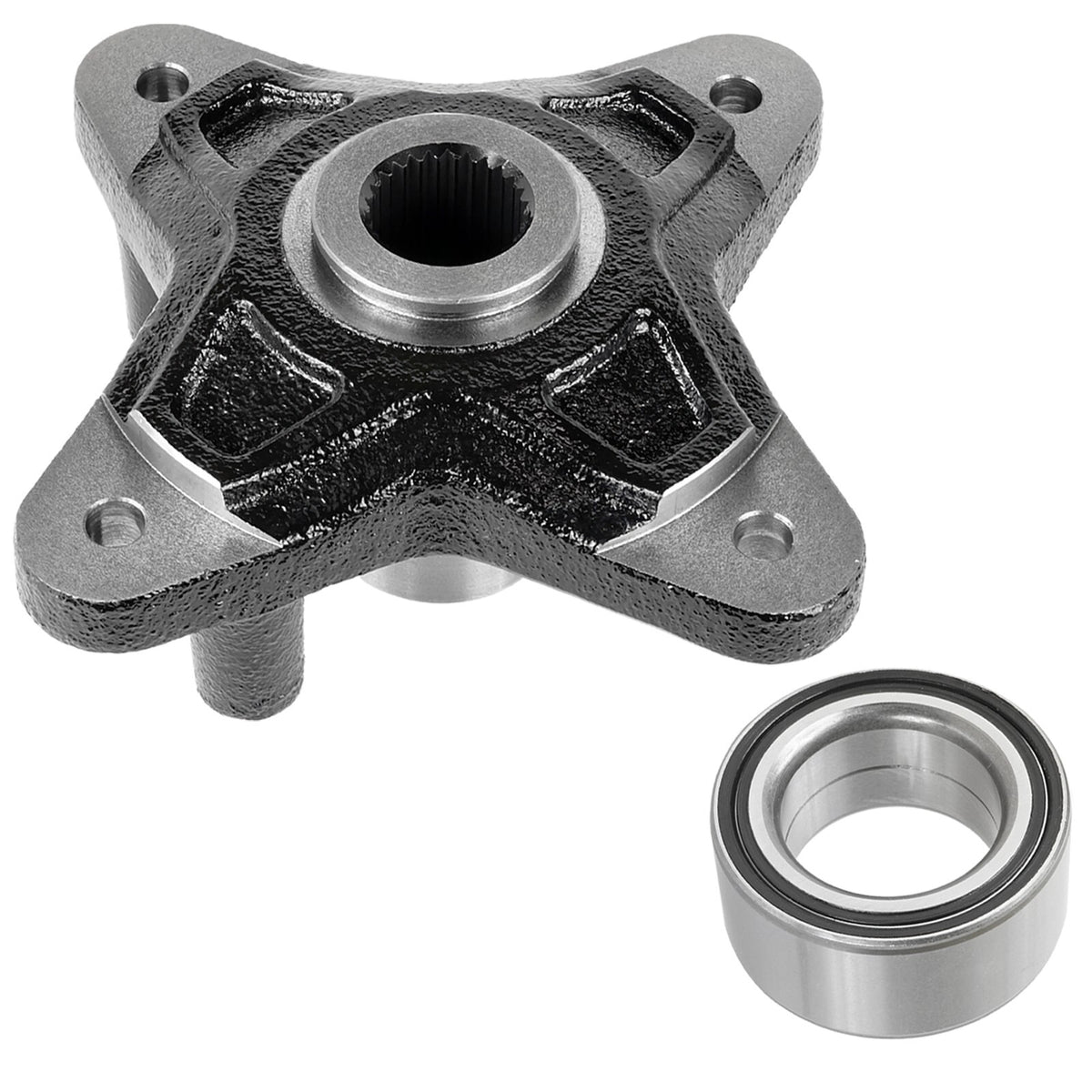 Rear Wheel Hub with Bearing Replacement for Polaris Ranger (2009–2022)