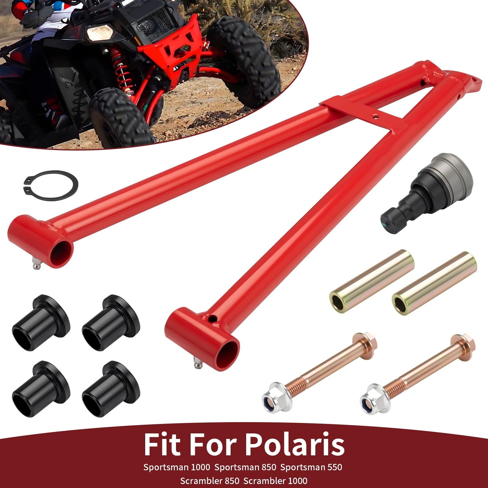 Front Right Lower A-arm & Ball Joint Kit for Polaris Sportsman Scrambler 850 1000