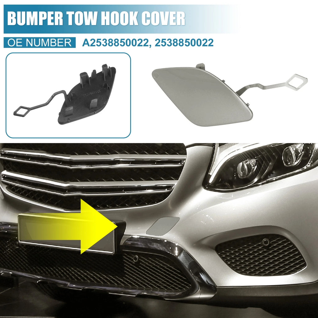 Front Bumper Tow Hook Cover Cap Replacement for Mercedes-Benz (2014–2018)