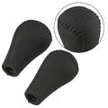 Black Leather Gear Shift & Transfer Case Knobs for Nissan