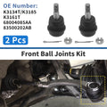 2 Pcs Front Lower Ball Joints Replacement for Dodge Ram 1500 (1994–2001)