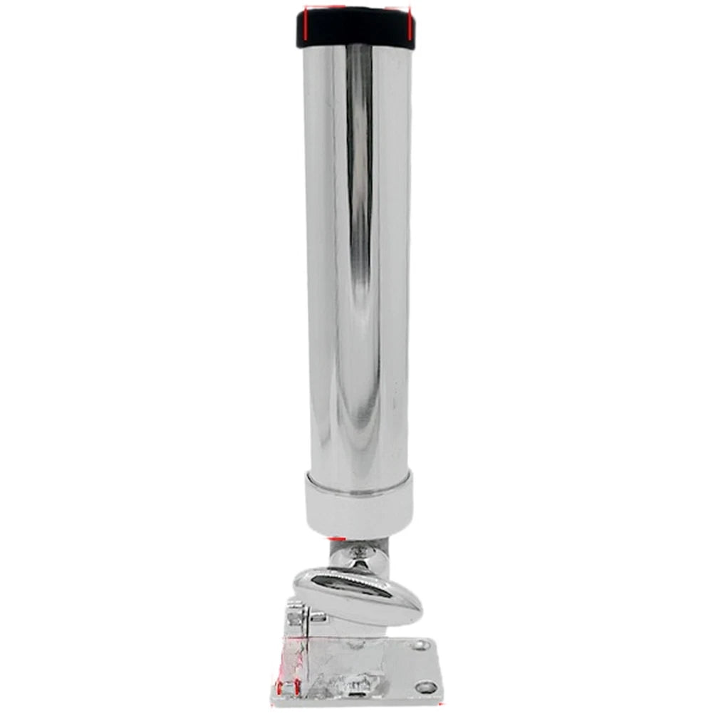 Adjustable Marine Rod Holder for Boats - 316 SS Construction, Square Base