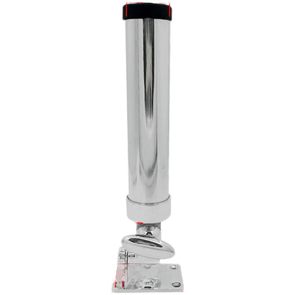Adjustable Marine Rod Holder for Boats - 316 SS Construction, Square Base