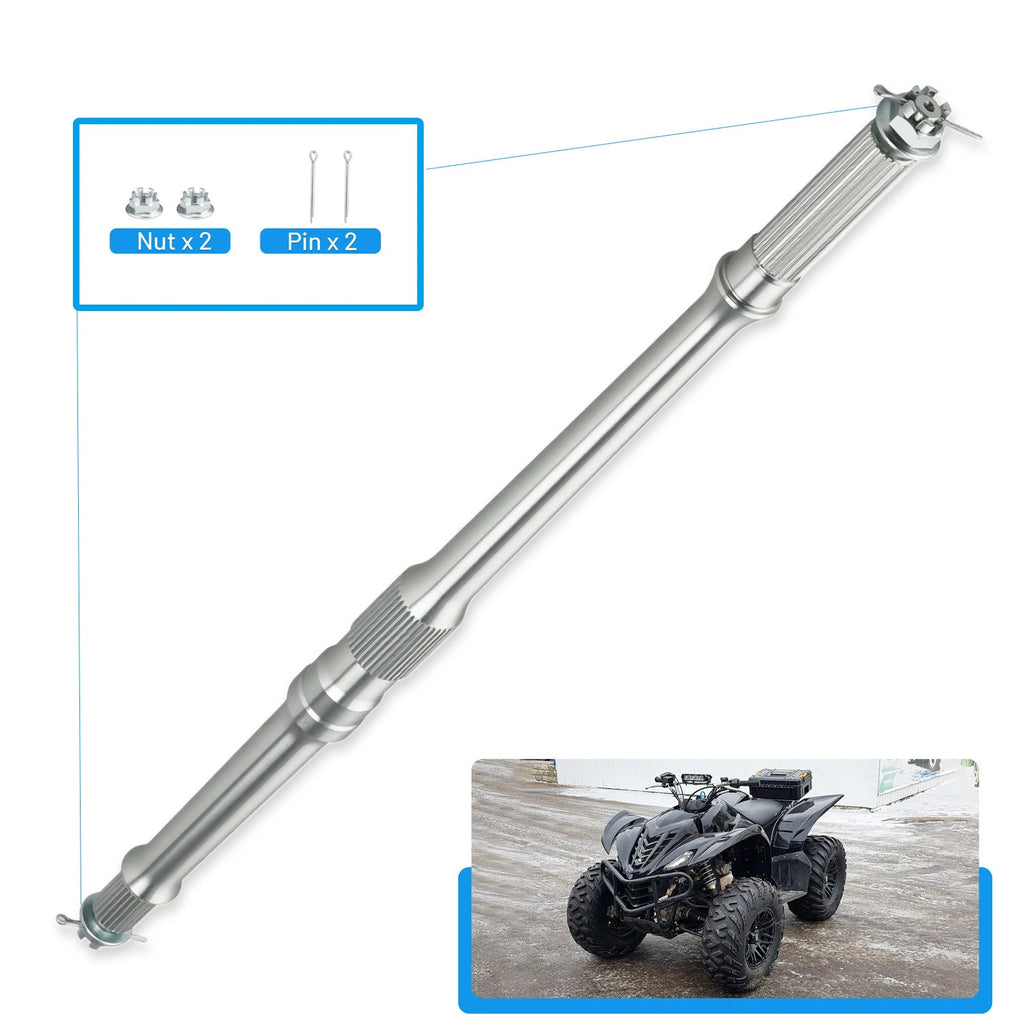 Rear Axle Shaft for Yamaha Kodiak 450 (2003–2004) Wolverine 450 (2006–2010) W/ Nut