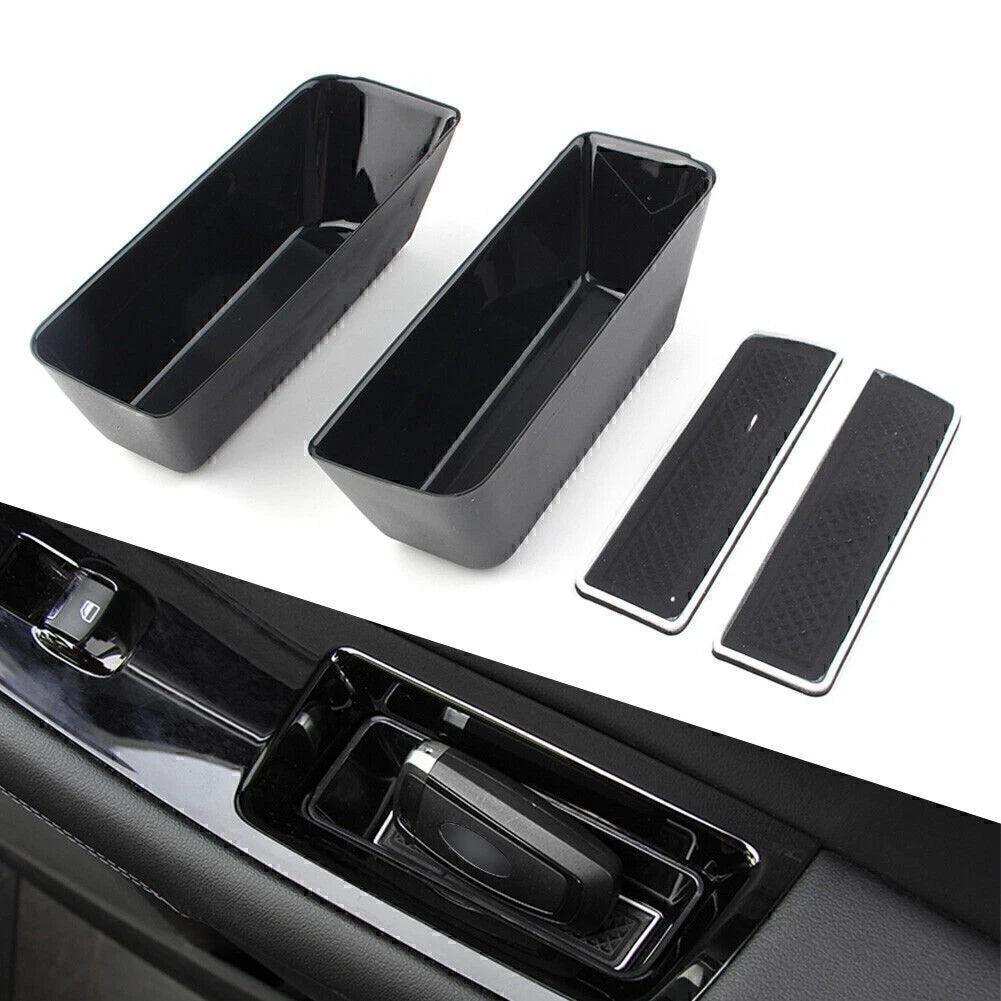 Rear Door Handle Armrest Storage Box Tray Bin Kit for Ford Edge (2015–2018)