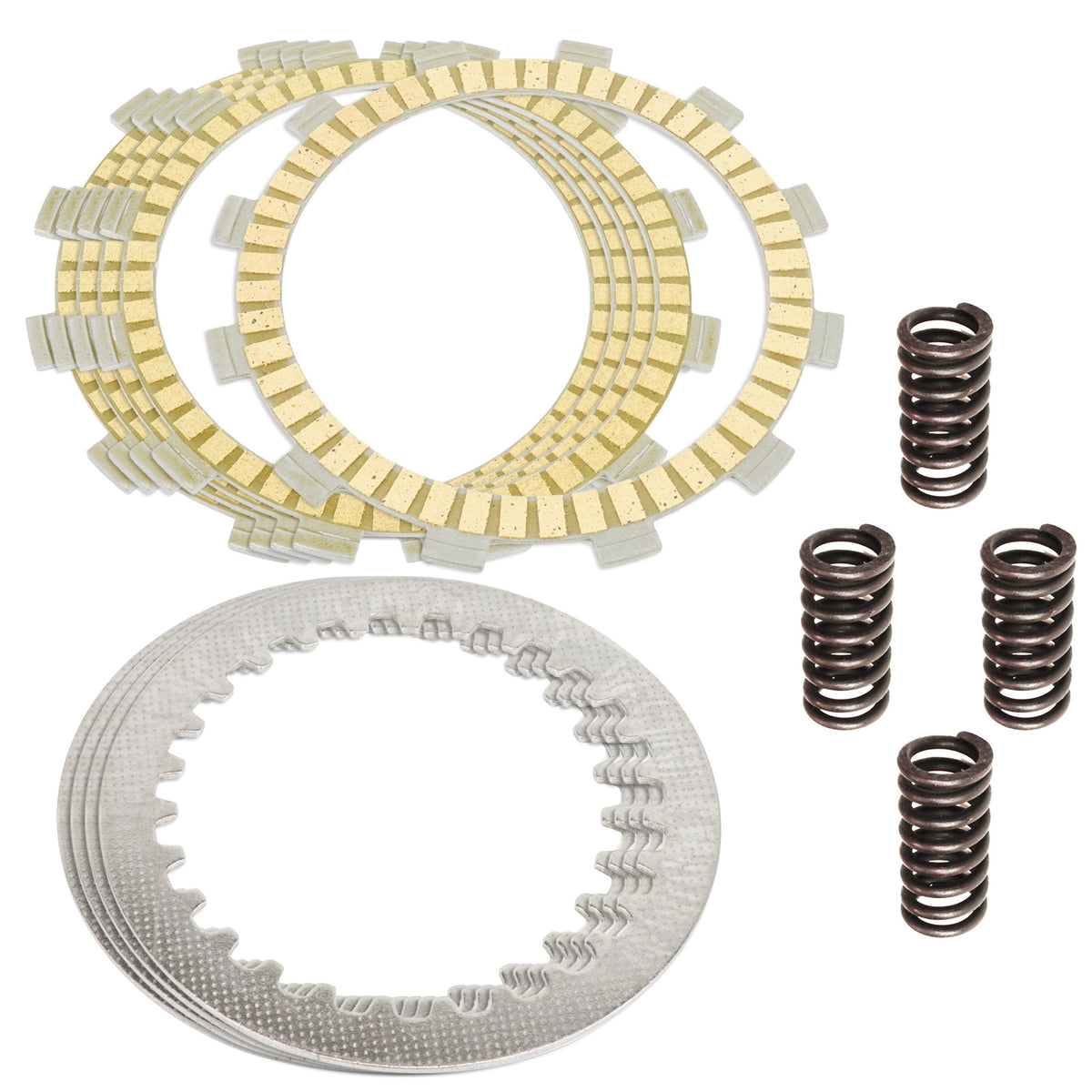 Clutch Friction Steel Plates and Springs Replacement for Yamaha XV250 (2008–2018)