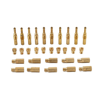 20 Pcs Carburetor Main Jets & 10 Pcs Pilot Jets Kit for PWK CVK