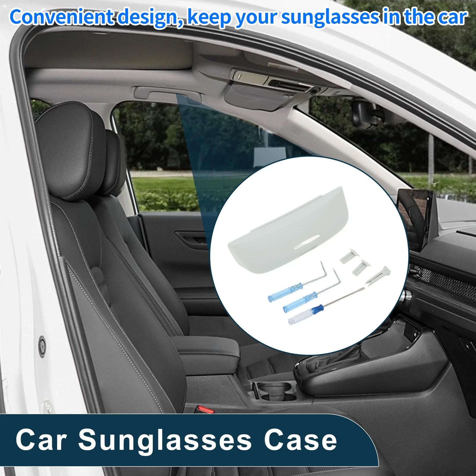 Car Sunglasses Case for Volkswagen ID.3 ID.4 20-25 Eyeglasses Storage Box