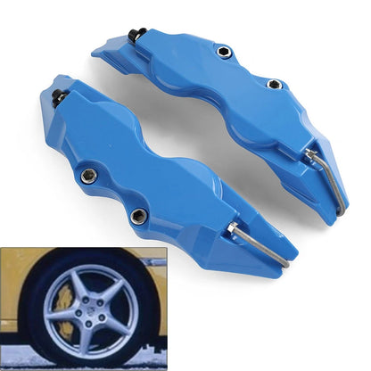 Set of 2 Blue 3D Style Car Disc Brake Caliper Covers for Universal Fit