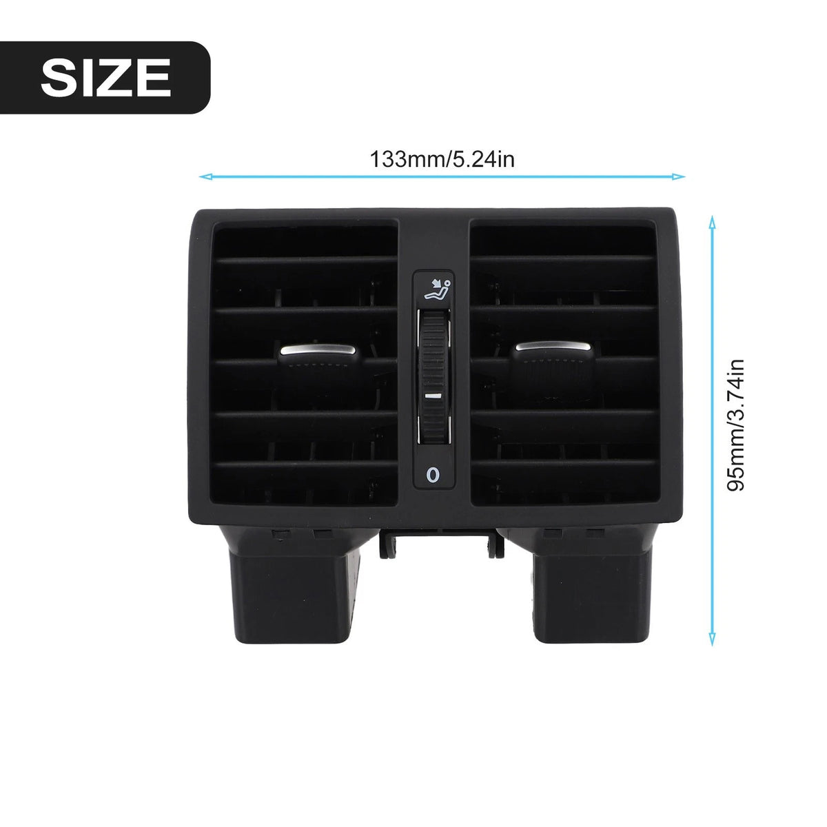 Rear AC Air Conditioning Outlet Vent for Touran (2004–2015) Black