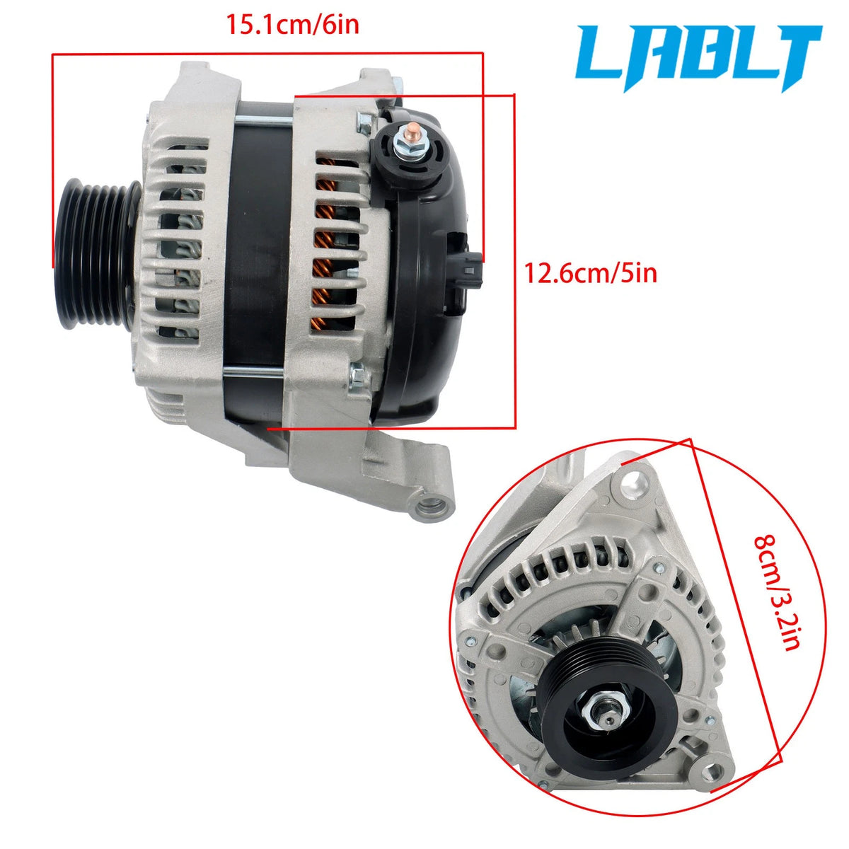 Alternator 160A for Jeep Liberty, Commander, Grand Cherokee, Dodge Ram 1500, Nitro (2002–2012)