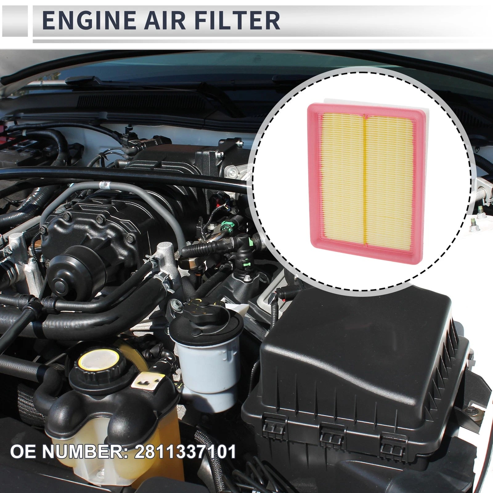 Car Engine Air Filter No. 2811337101 for Kia Optima (2001–2006)