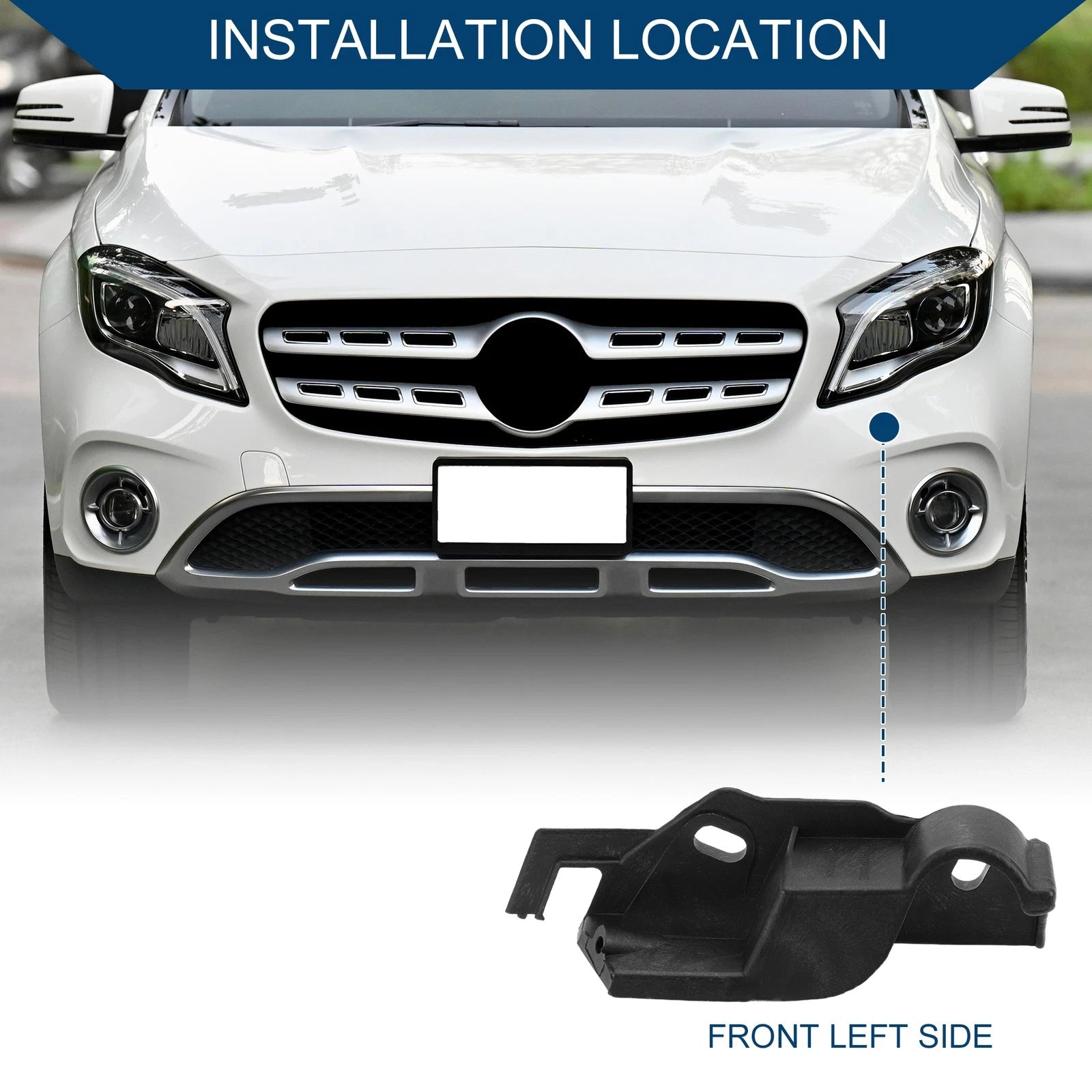 1pc Left Front Bumper Support Bracket No. 8K0807283 for Audi A4 Quattro (2013–2016)