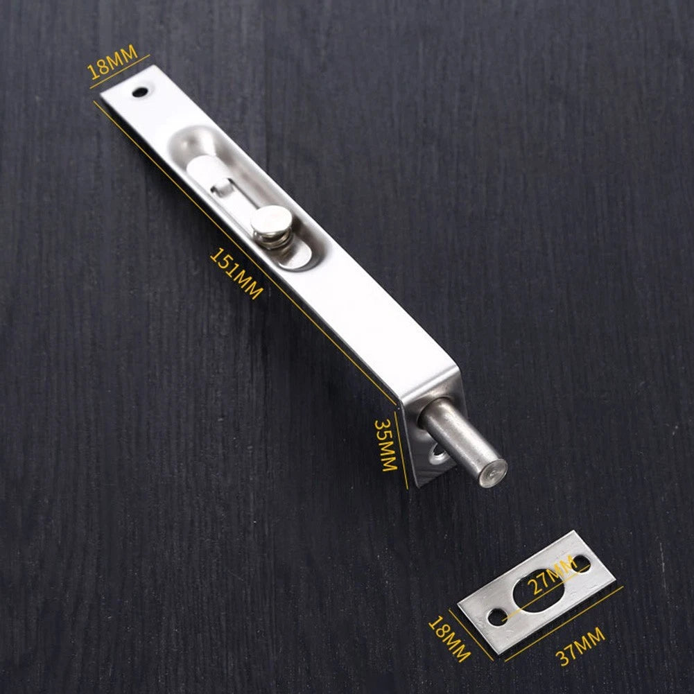 Set of 2 Stainless Steel Flush Bolts for Security Doors