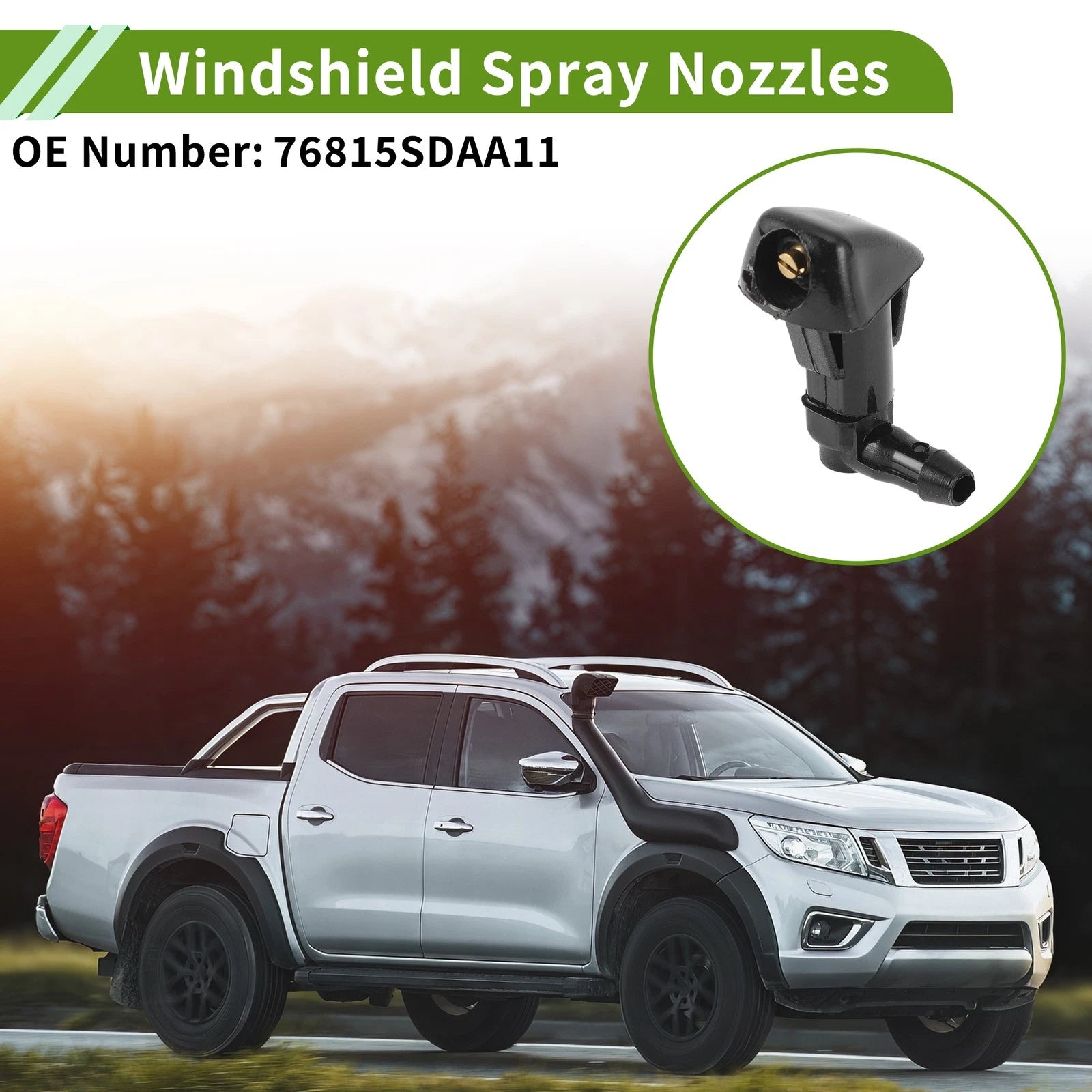 Windshield Washer Nozzle Set for Honda (No. 76815SDAA11)