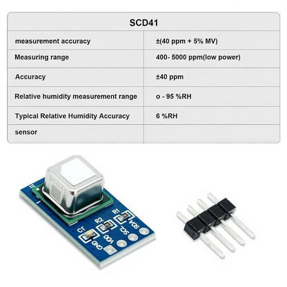 Miniature Sensor Module SCD41 for Automotive Applications (400-5000 ppm)