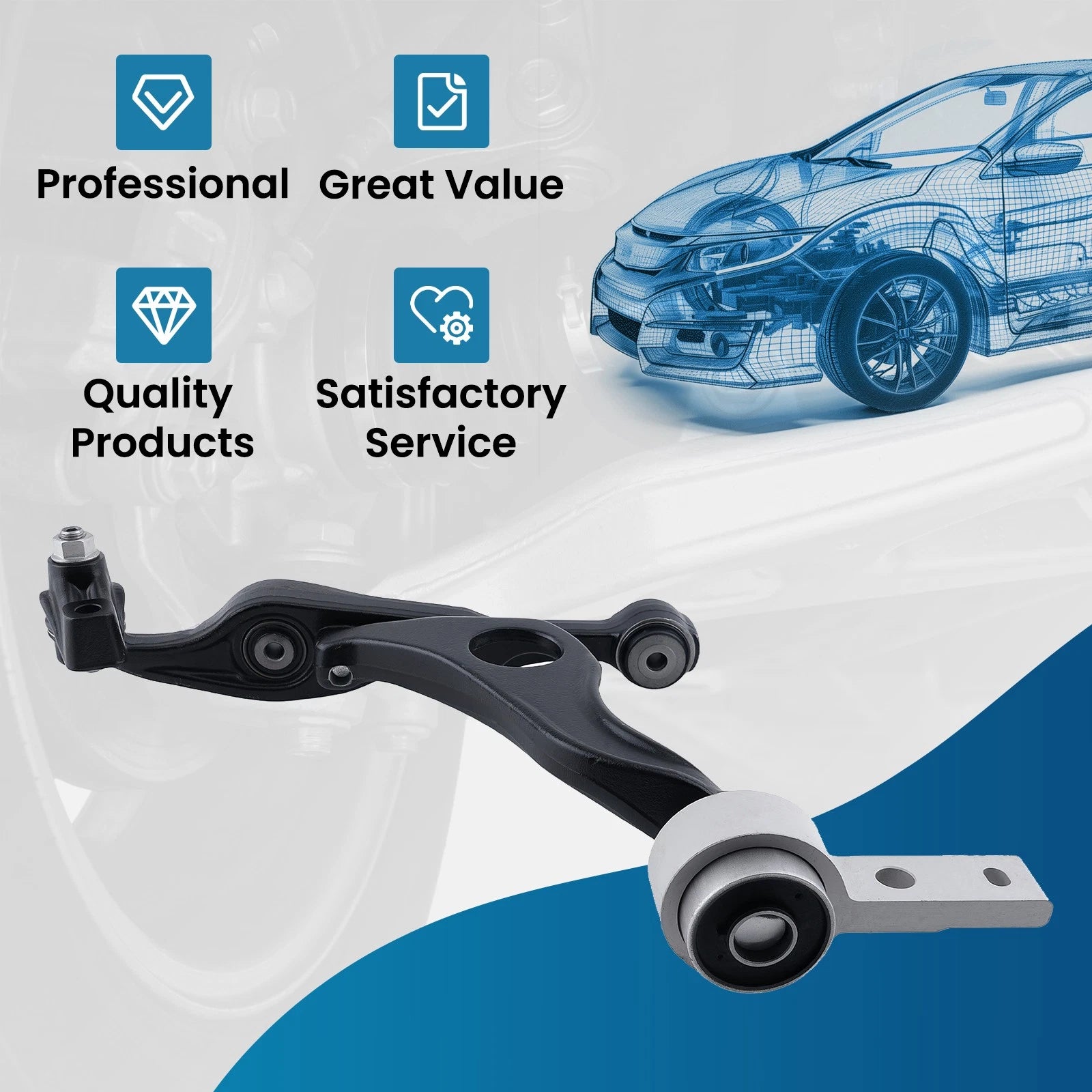 Lower Control Arm Assembly Ball Joint Front Right for Mazda 6 (2009–2013)