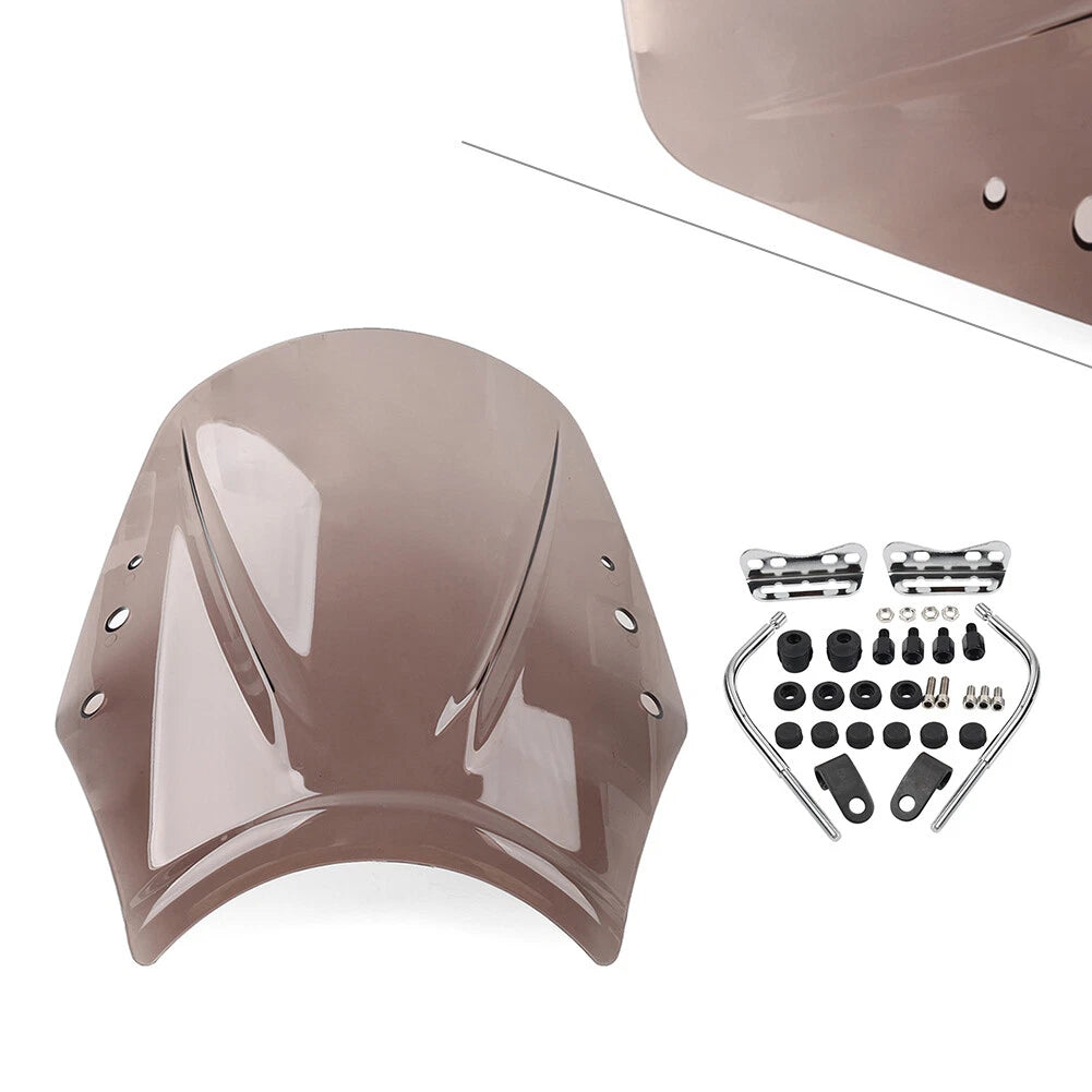 1x Tan Universal Motorcycle Windshield Deflector