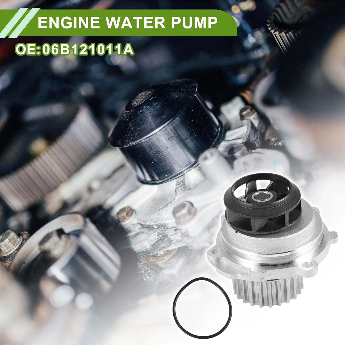 Engine Water Pump for Audi A3 (1996–2013) No. 06B121011A Cooling Pump