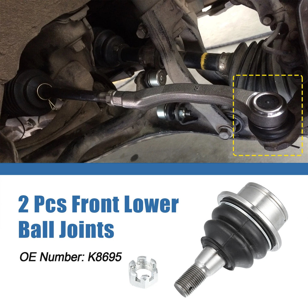 2pcs Front Lower Ball Joint Replacement for Ford Expedition F150 Mazda B2500 (1999–2007)