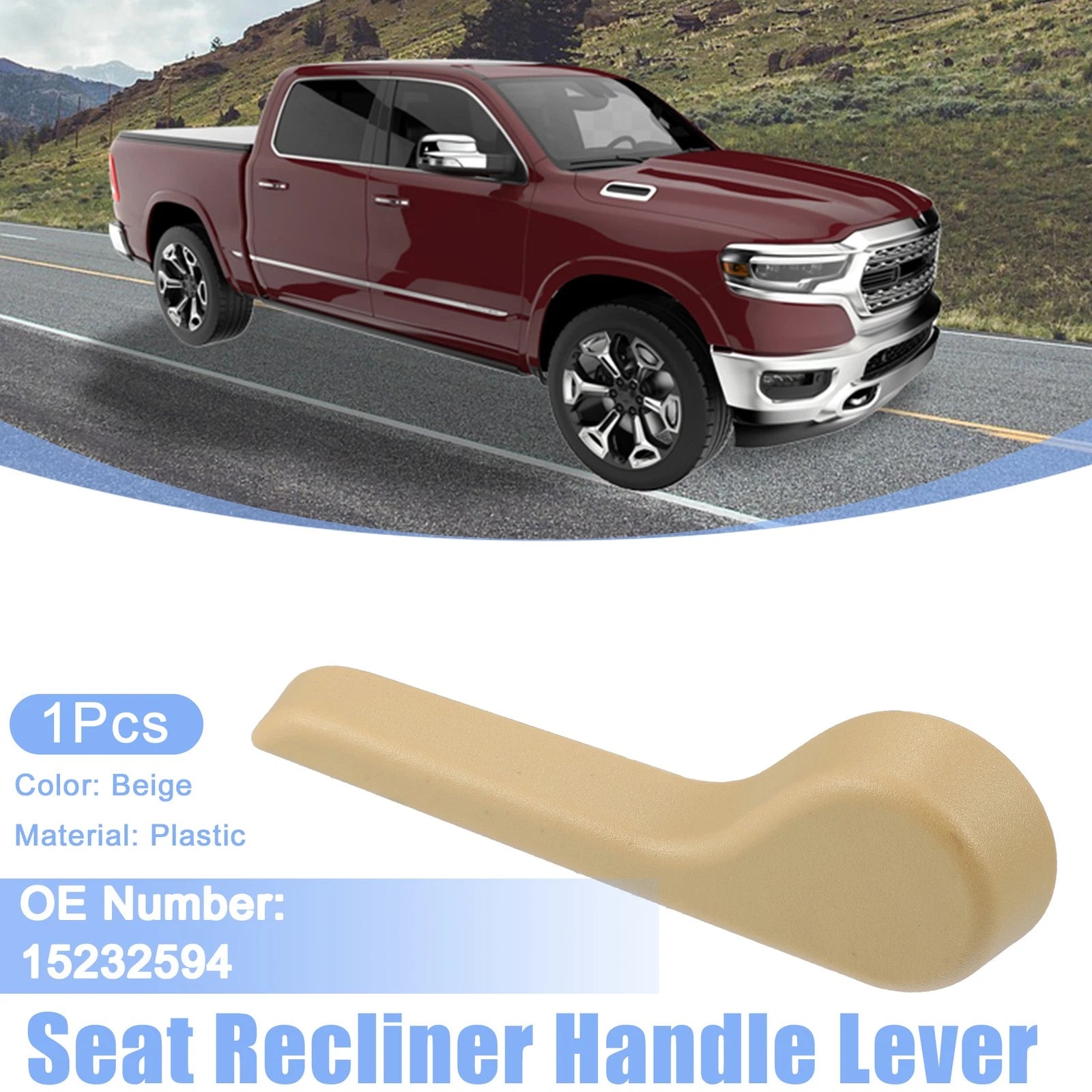 Seat Recliner Handle Lever Front Left Replacement for Chevrolet Avalanche (2002–2006)