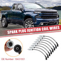 Spark Plug Wire Ignition Coil Cable Set for Chevrolet Silverado (8 PCS) (2011–2019)