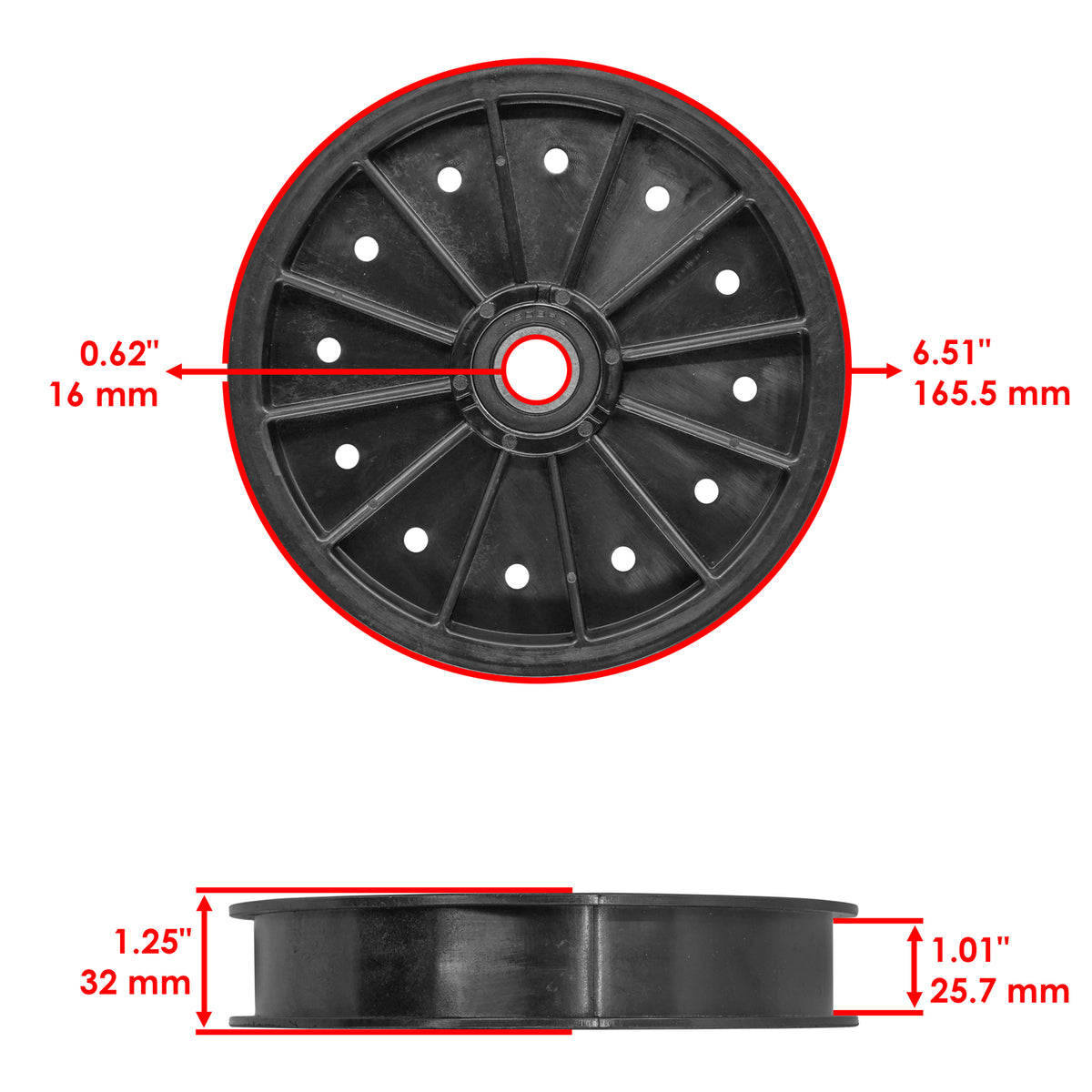 Deck Idler Pulleys Replacement for Exmark 48 52 60 72 Lazer Z (2009–2019)