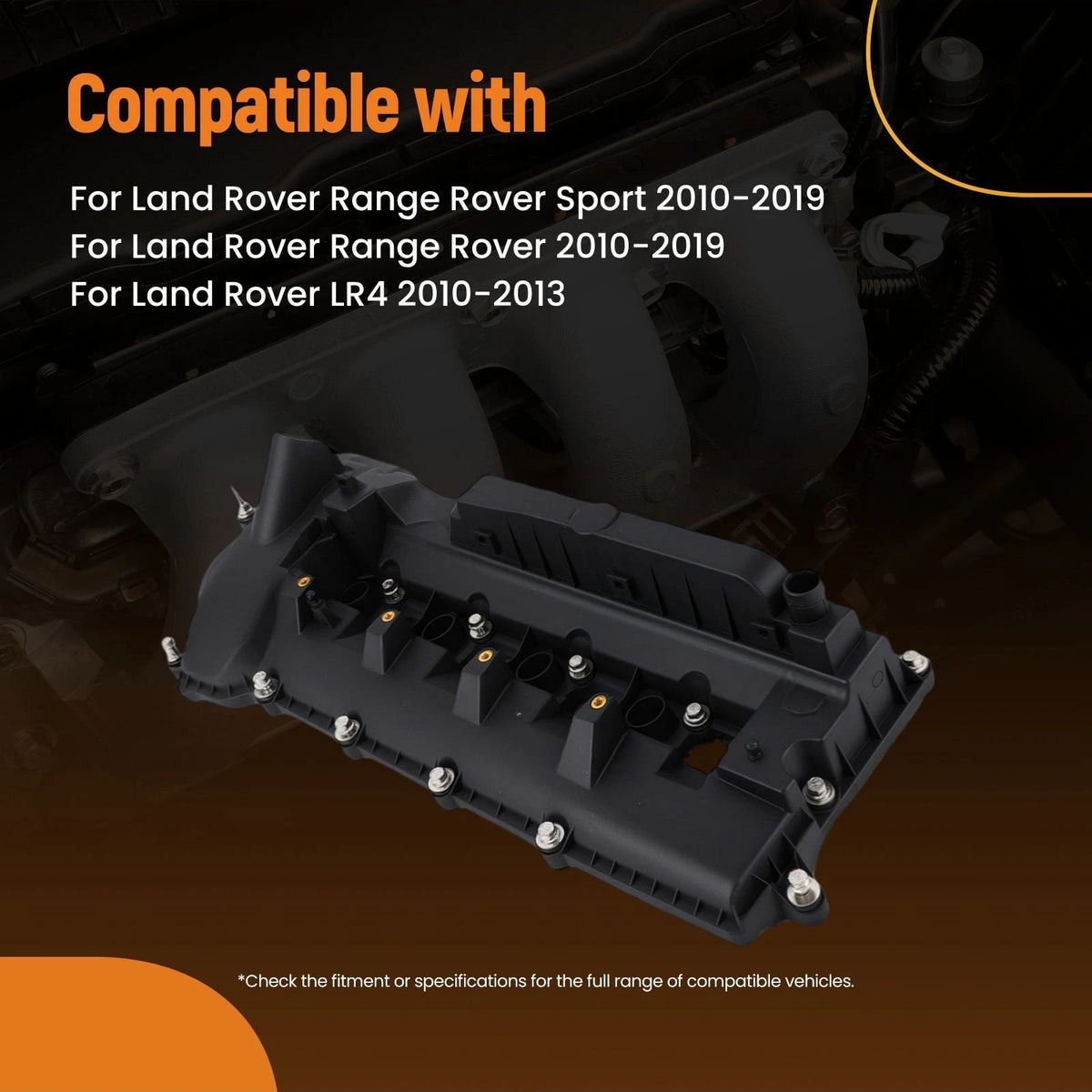 Left Engine Valve Cover for Land Rover Range Rover Sport (2010–2019) LR032081