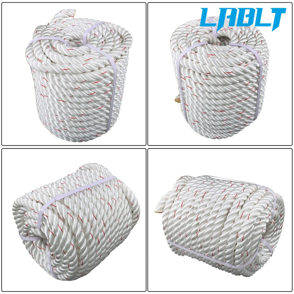 1-Inch Braided Polyester Rigging Rope for Arborist (120 Ft)