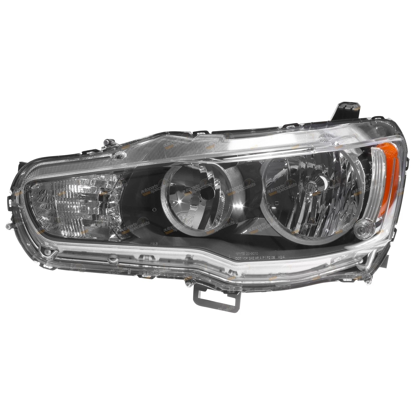 LH Halogen Headlight for Mitsubishi Lancer CJ (2007–2015) Left