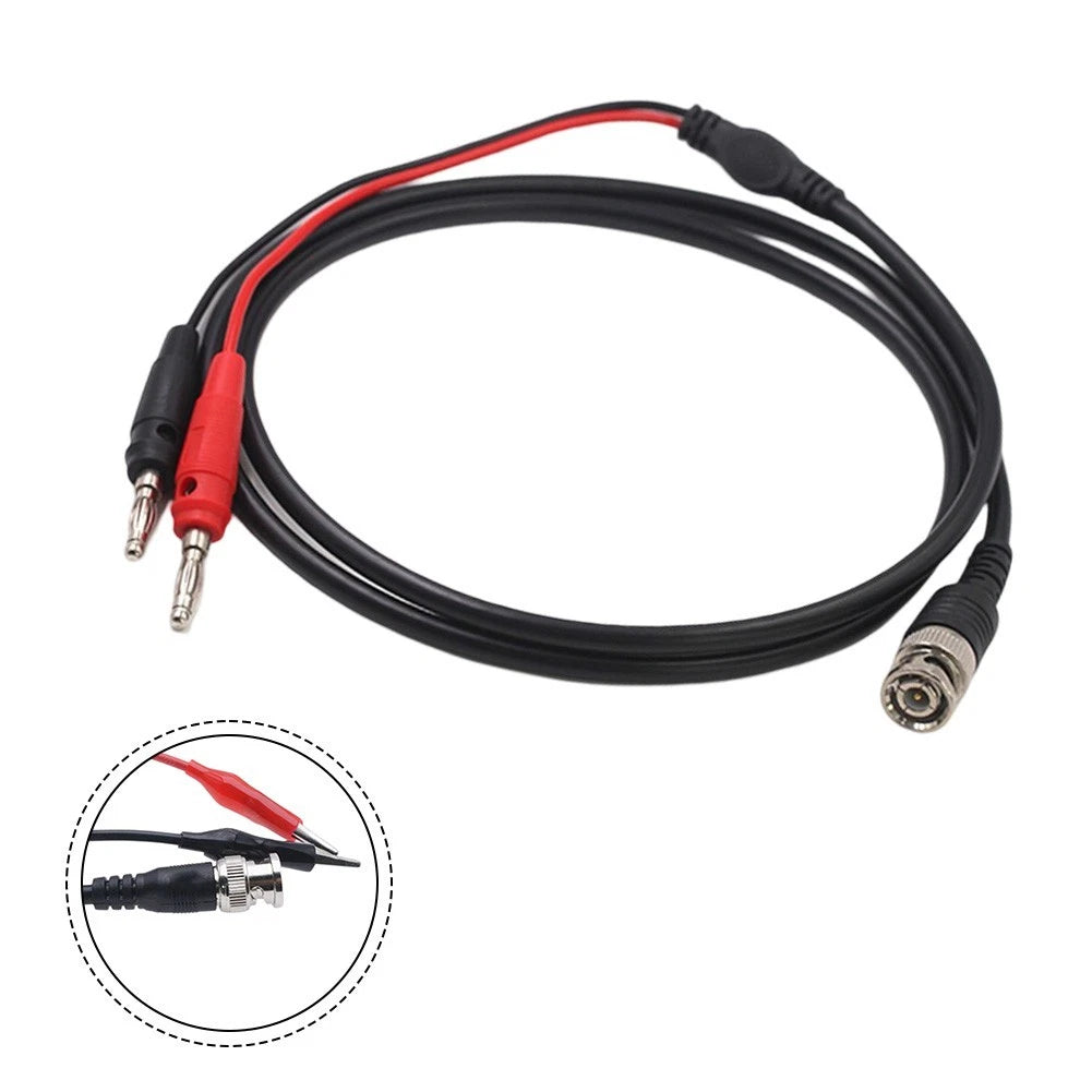 Dual Q9 BNC Connection Cable for Oscilloscope Signal Testing