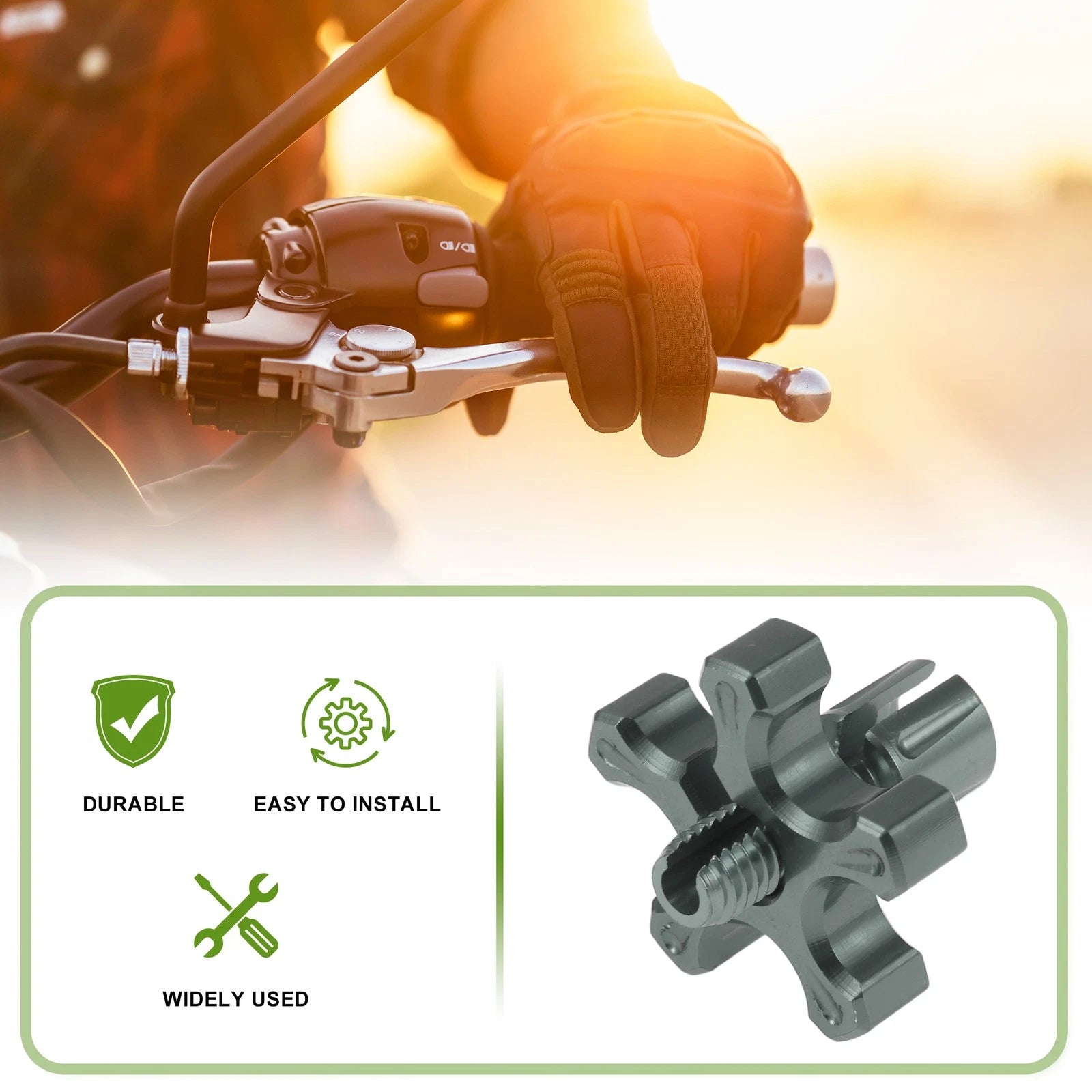 Clutch Brake Cable Adjuster Screw Set for Motorcycle M8 (Titanium Tone) (2000–2026)