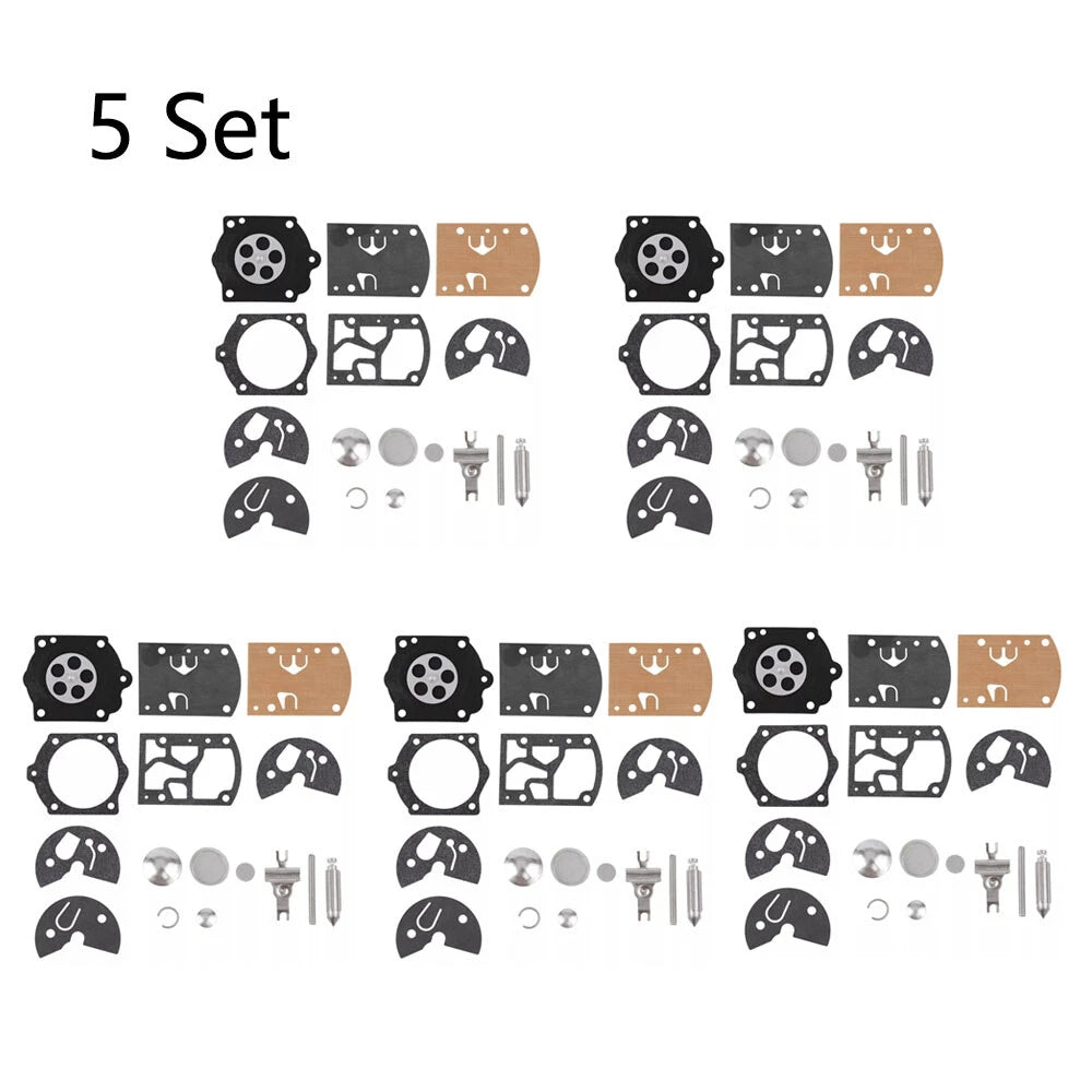 Set of 5 Carburetor Rebuild Kits for K10-WB Trimmers Blowers