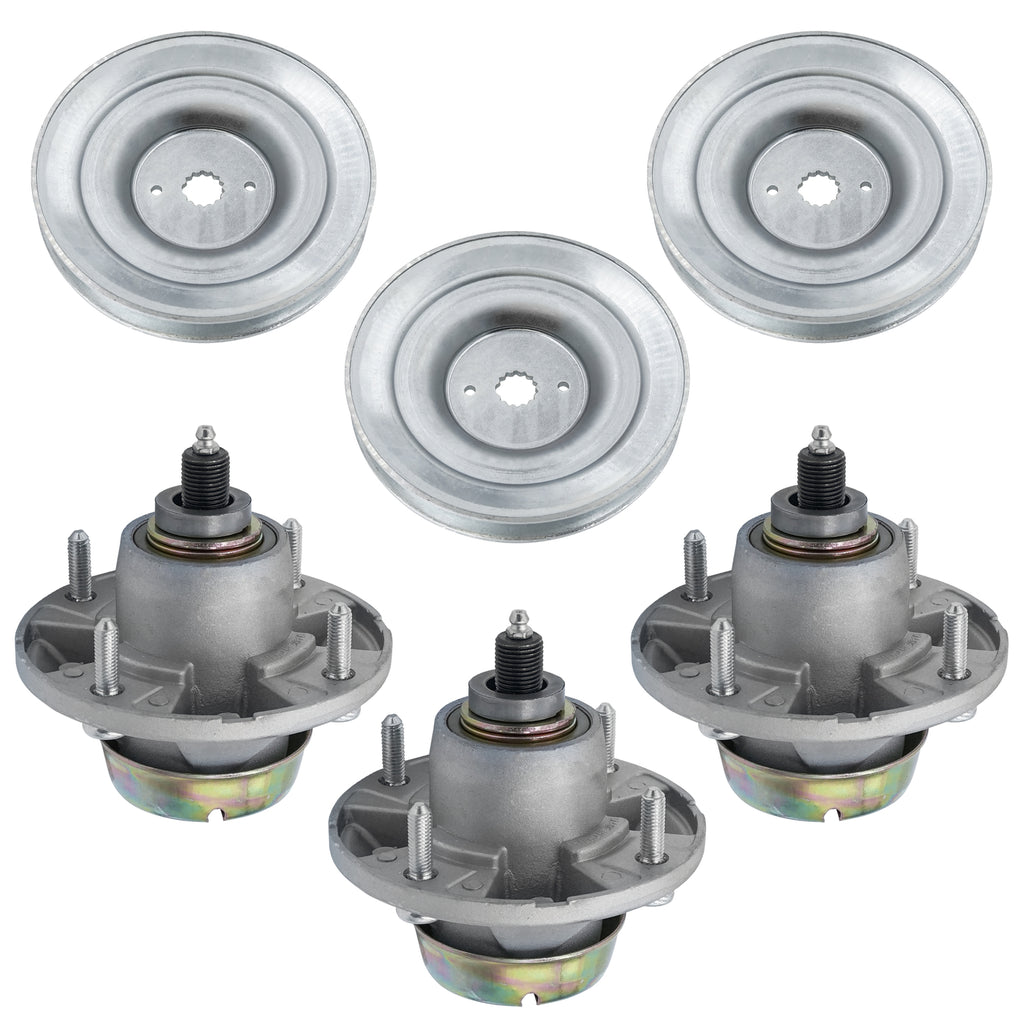 Spindle Assembly with Pulley for John Deere LT133 LT155 LT160 (1998–2013)