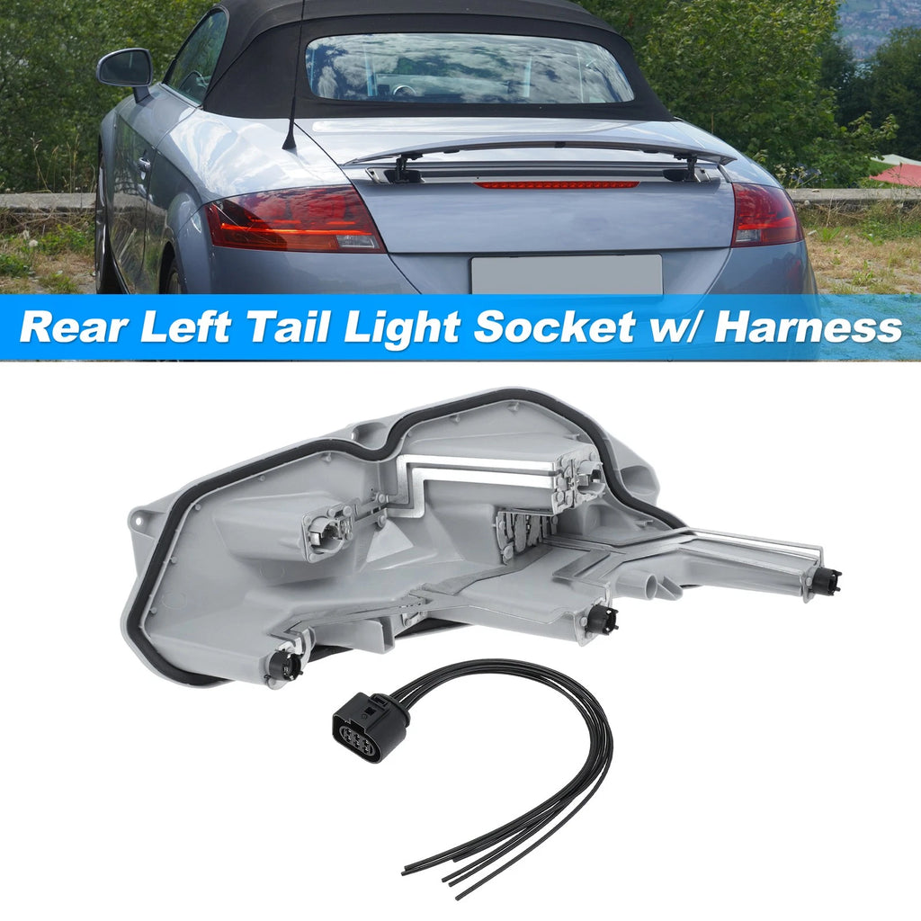Rear Left Tail Light Socket Wiring Harness for Audi TT MK2 (2006–2014)